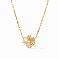 Julie Vos Cobblestone Delicate Necklace, Ivory Cat's Eye
