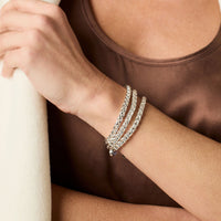 Julie Vos Sterling Cobblestone Link Bracelet