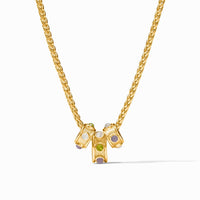 Julie Vos Cobblestone Loop Necklace, Multi-Stone Cat's Eye