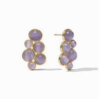 Julie Vos Cobblestone Statement Earring, Blue Cat's Eye
