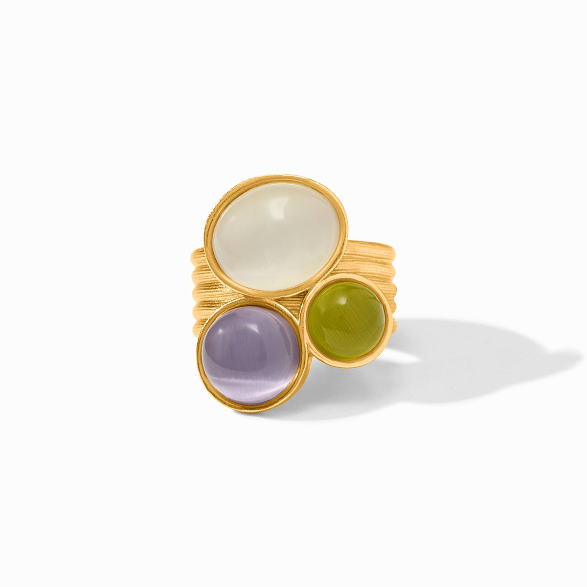 Julie Vos Cobblestone Statement Ring, Multi-Stone Cat's Eye