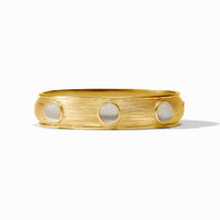 Julie Vos Cobblestone Stone Hinge Bangle, Ivory Cat's Eye