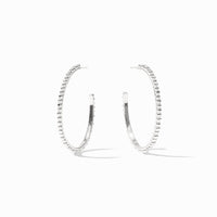 Julie Vos Sterling Colette Bead Hoop, Silver