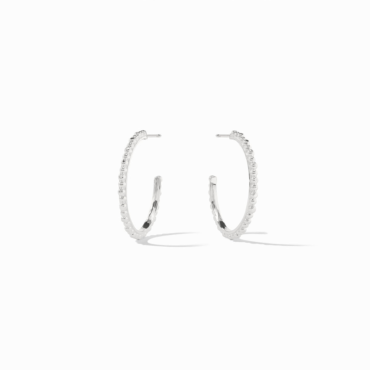 Julie Vos Sterling Colette Bead Hoop, Silver