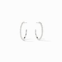 Julie Vos Sterling Colette Bead Hoop, Silver