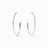 Julie Vos Sterling Colette Bead Hoop, Silver