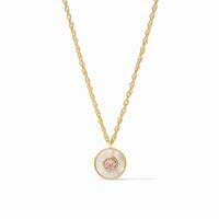 Julie Vos Colette Circle Delicate Necklace, Champagne