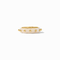 Julie Vos Colette Stacking Ring, Alabaster