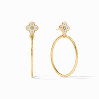 Julie Vos Colette Statement Earring, Chalcedony Blue