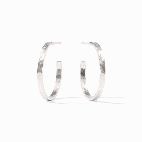 Sterling Crescent Hoop