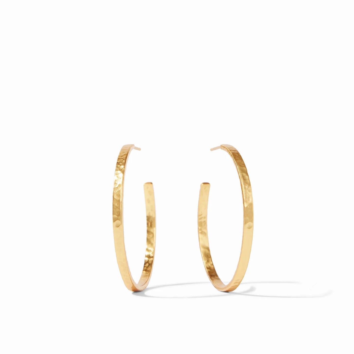 Gold Crescent Hoop Earring
