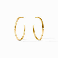 Crescent Stone Hoop