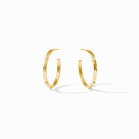 Crescent Stone Hoop
