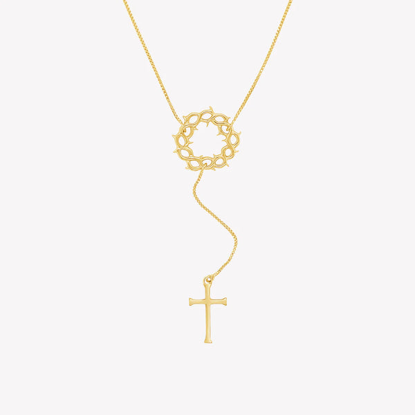Crown of Thorns Y Necklace