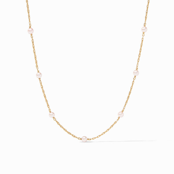 The Pink Delicate Station Necklace