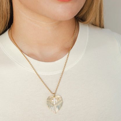 Divine Wings Cross Necklace