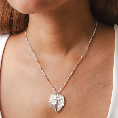 Divine Wings Cross Necklace