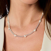 Julie Vos Sterling Dolce Delicate Station Necklace