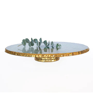 Gold Edgy Pedestal Cake Stand