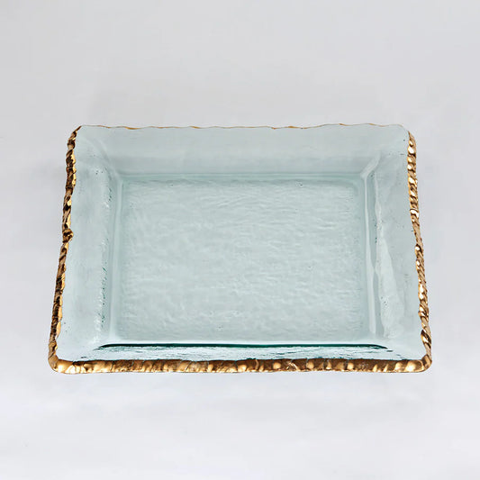 Gold Edgy Square Platter