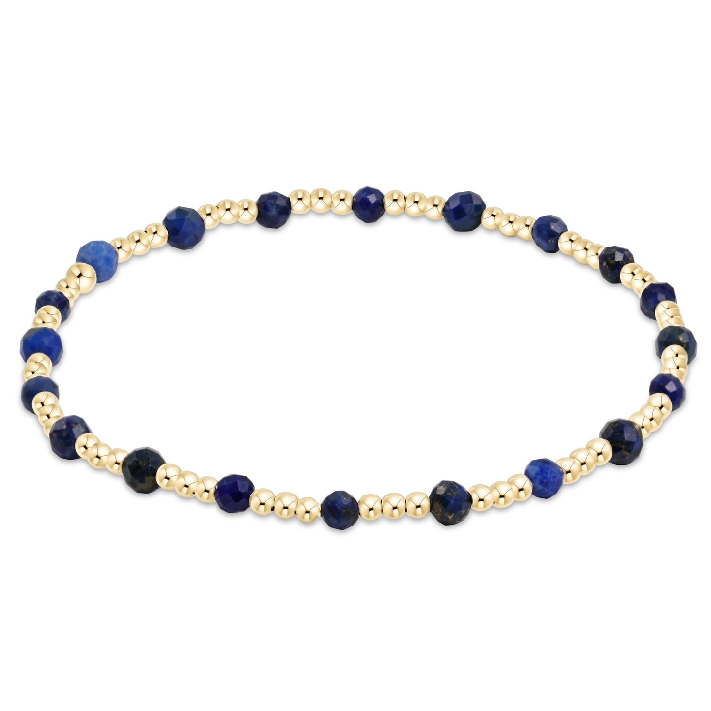 egirl gemstone gold sincerity pattern 3mm bead bracelet