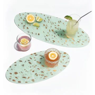 Large Handcrafted Elements Oval Cheeseboard
