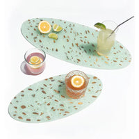 Large Handcrafted Elements Oval Cheeseboard