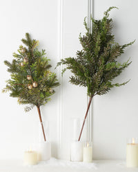 37.5" Gold Glittered Pine Spray, photo 2