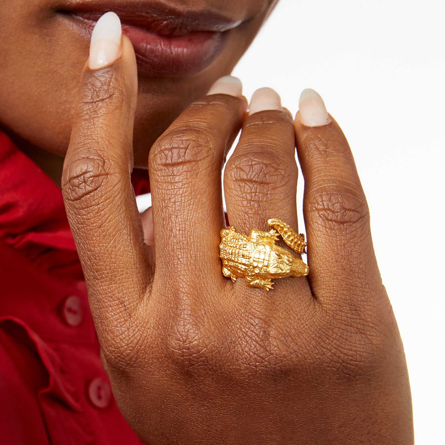 Gold Alligator Ring