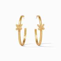 Julie Vos Butterfly Hoop, Gold