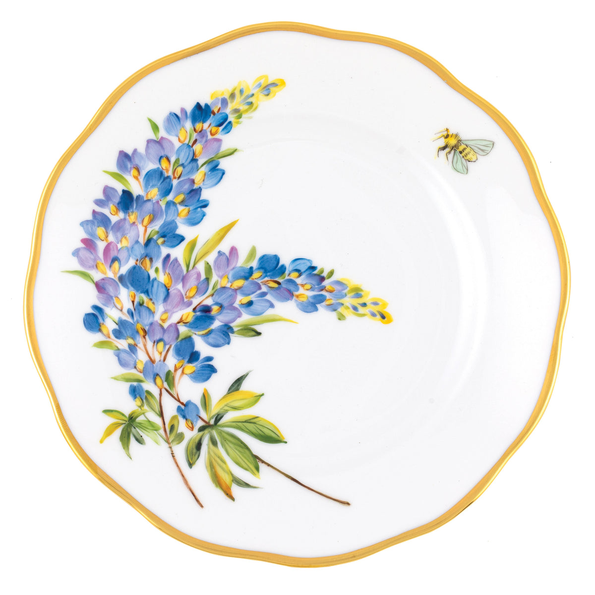 American Wildflowers Bread and Butter Plate, Texas Bluebonnet