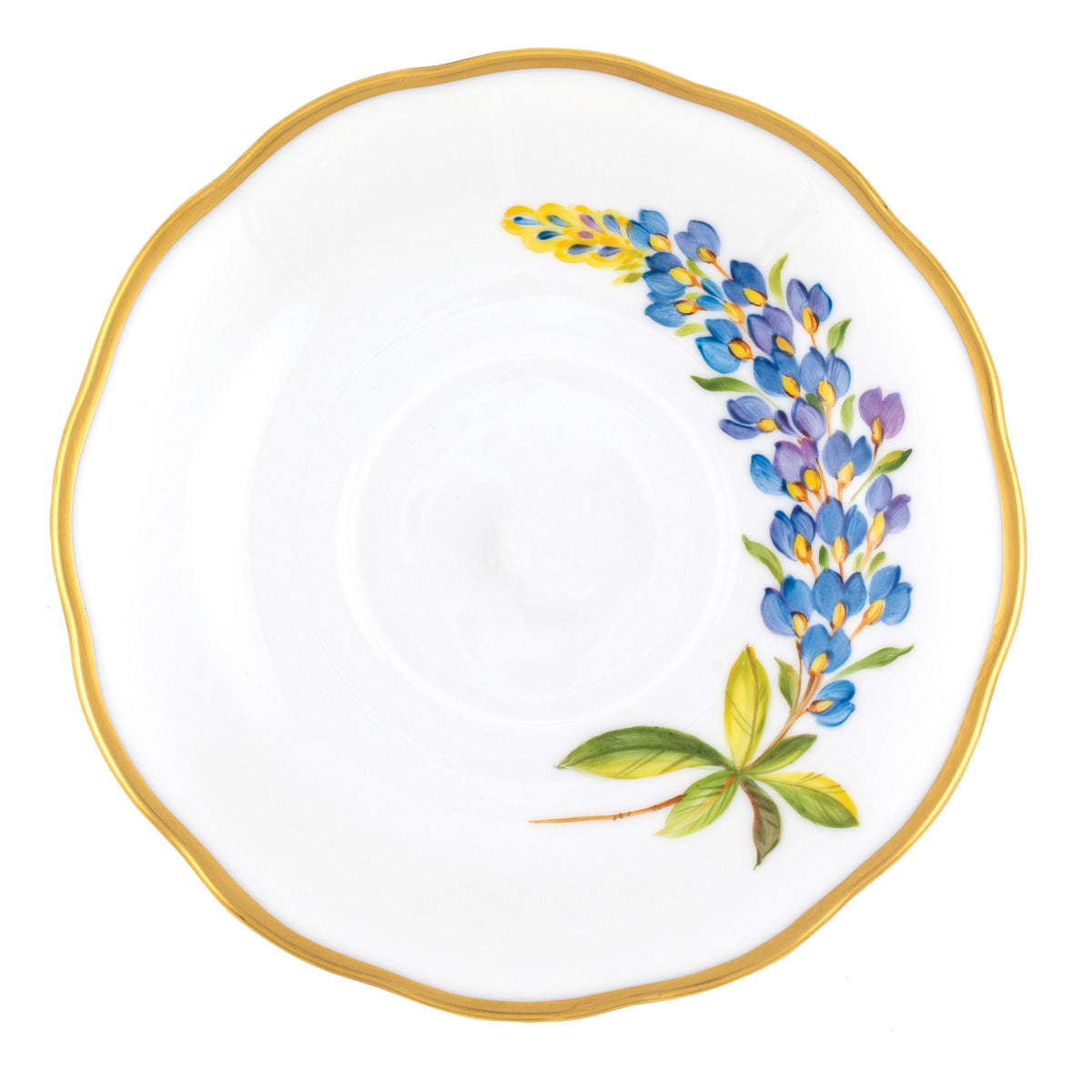American Wildflowers Tea Saucer, Texas Bluebonnet