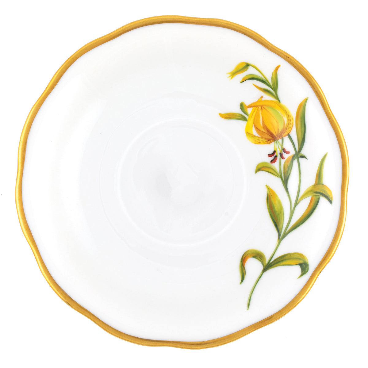 American Wildflowers Tea Saucer, Meadow Lily