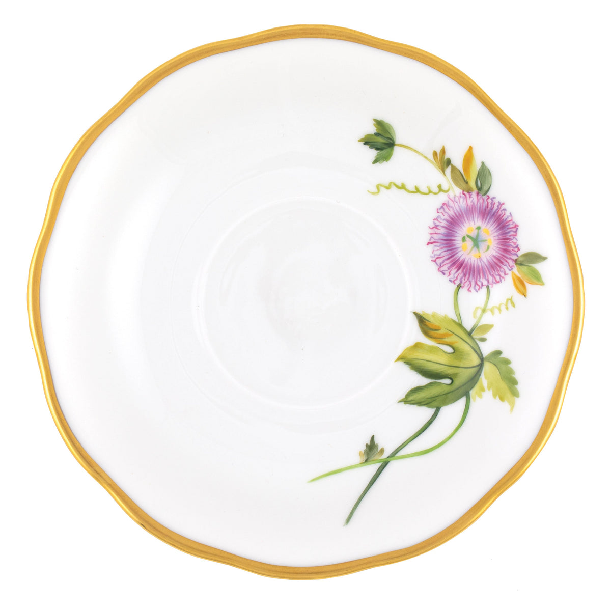 American Wildflowers Tea Saucer, Passion Flower