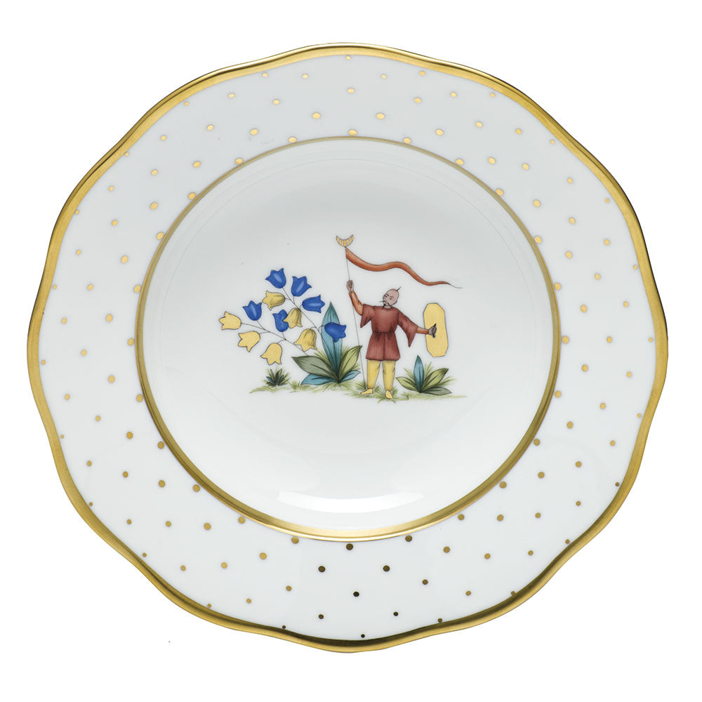 Asian Garden Rim Soup Plate, Motif 4