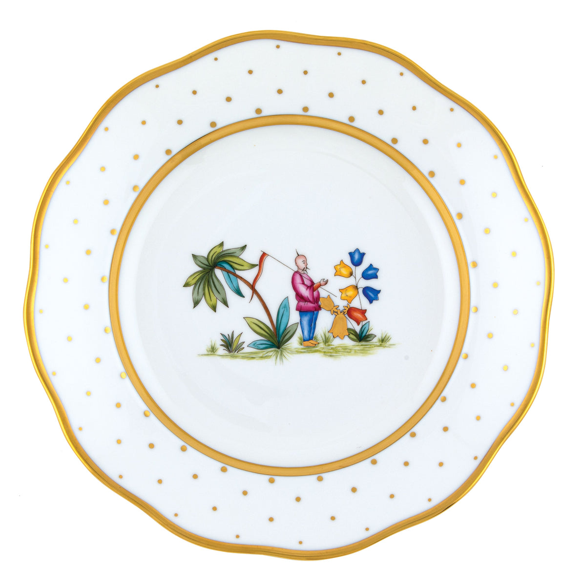 Asian Garden Dessert Plate, Motif 1