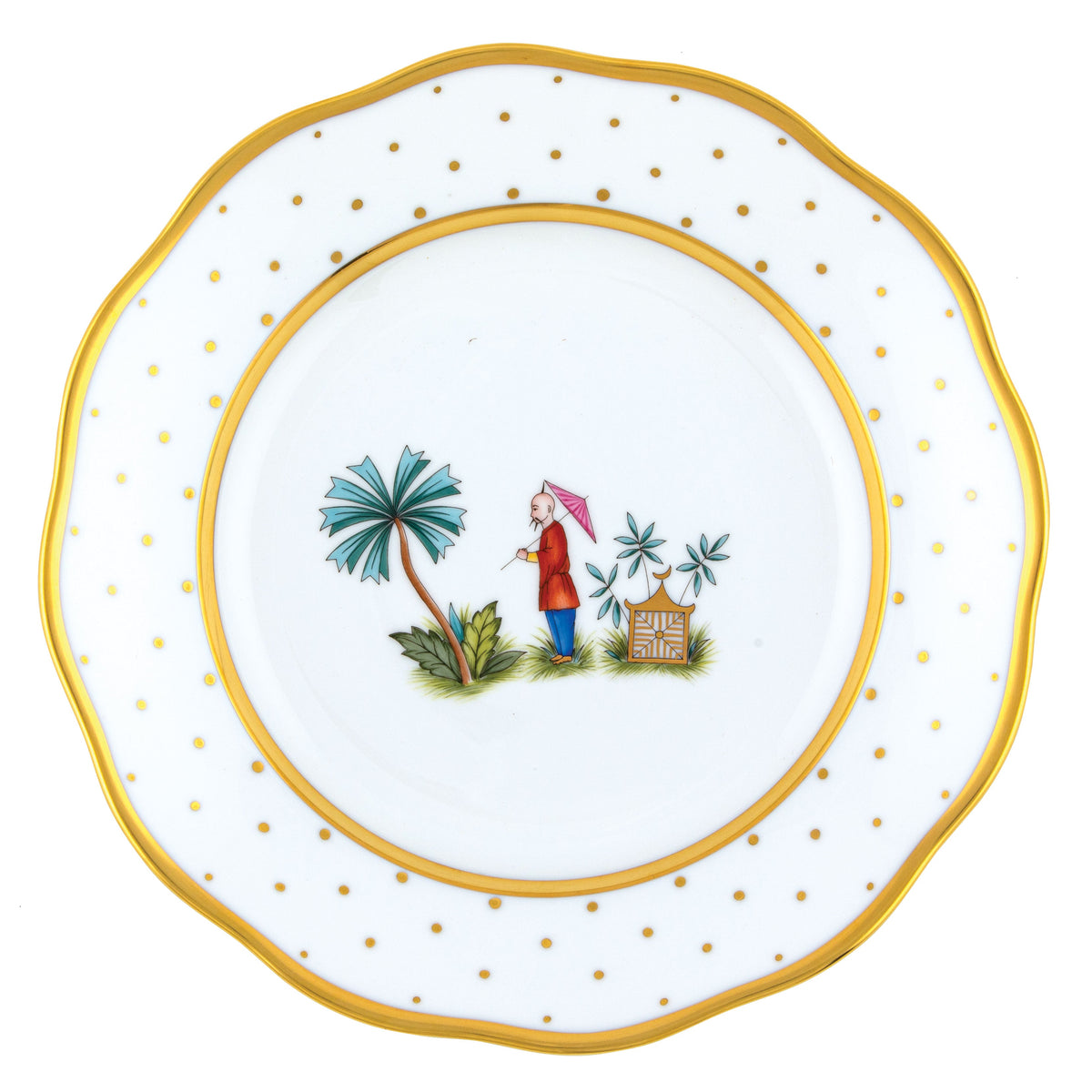 Asian Garden Dessert Plate, Motif 2