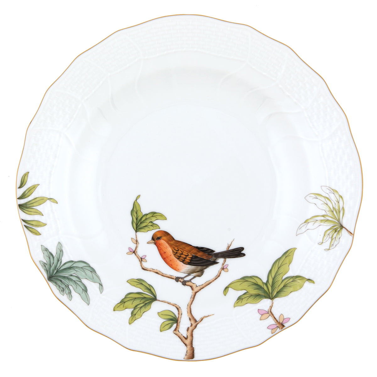 Foret Birds Dessert Plate, Motif 2