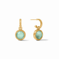 Fleur-de-Lis Hoop & Charm Earring