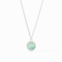 Sterling Fleur-de-Lis Solitaire Necklace