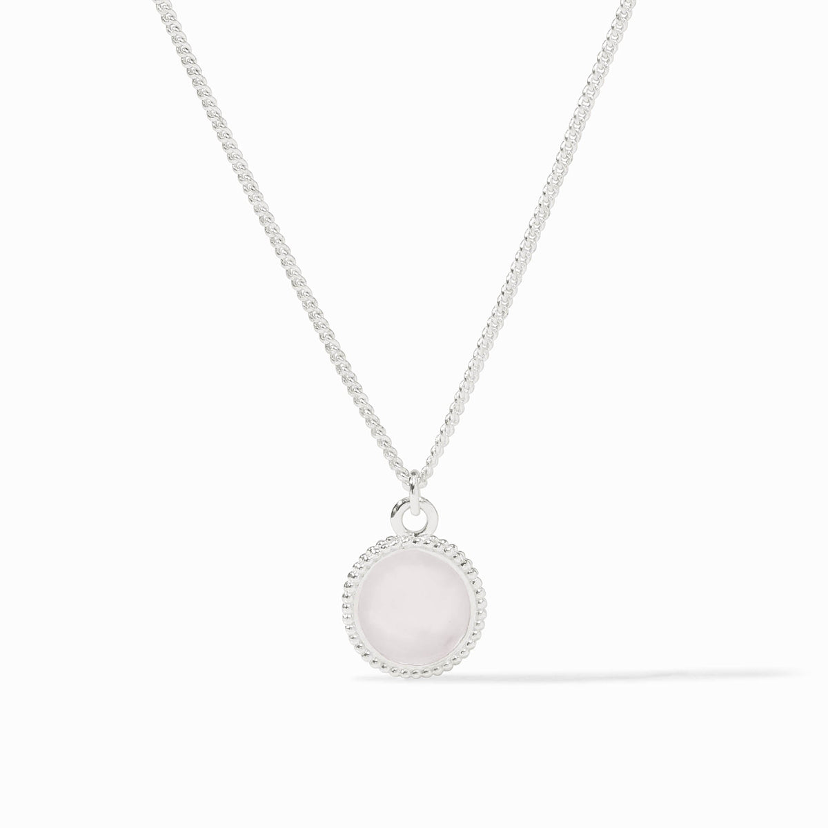Sterling Fleur-de-Lis Solitaire Necklace