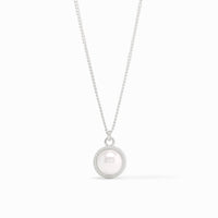 Sterling Fleur-de-Lis Solitaire Necklace