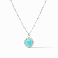 Sterling Fleur-de-Lis Solitaire Necklace