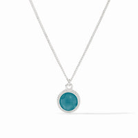 Sterling Fleur-de-Lis Solitaire Necklace