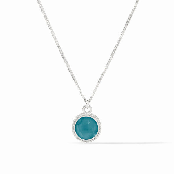 Sterling Fleur-de-Lis Solitaire Necklace