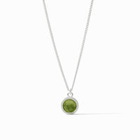 Sterling Fleur-de-Lis Solitaire Necklace