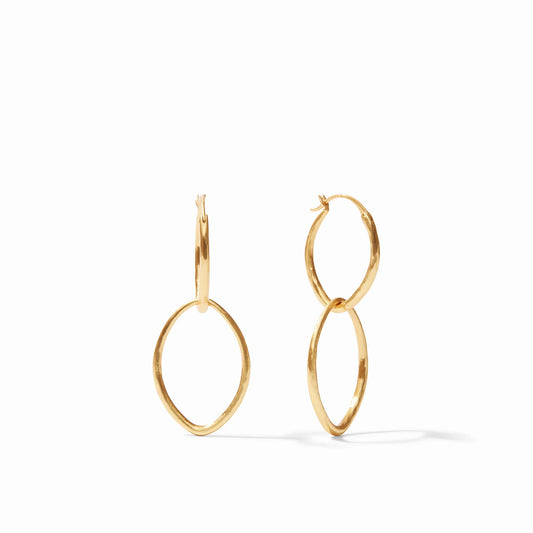 Gold Fleur-de-Lis 2 in 1 Earring