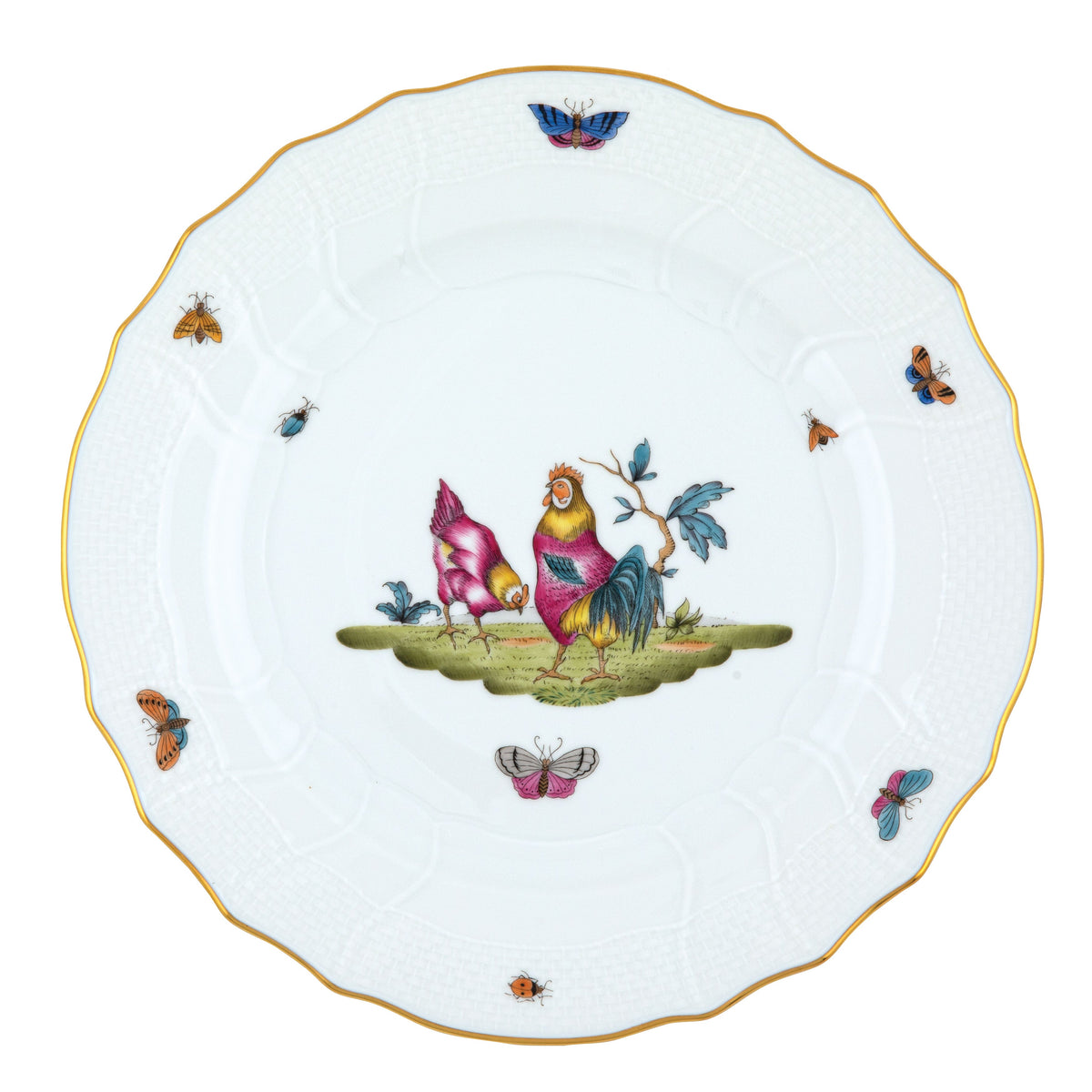 Chanticleer Dinner Plate, Motif 2