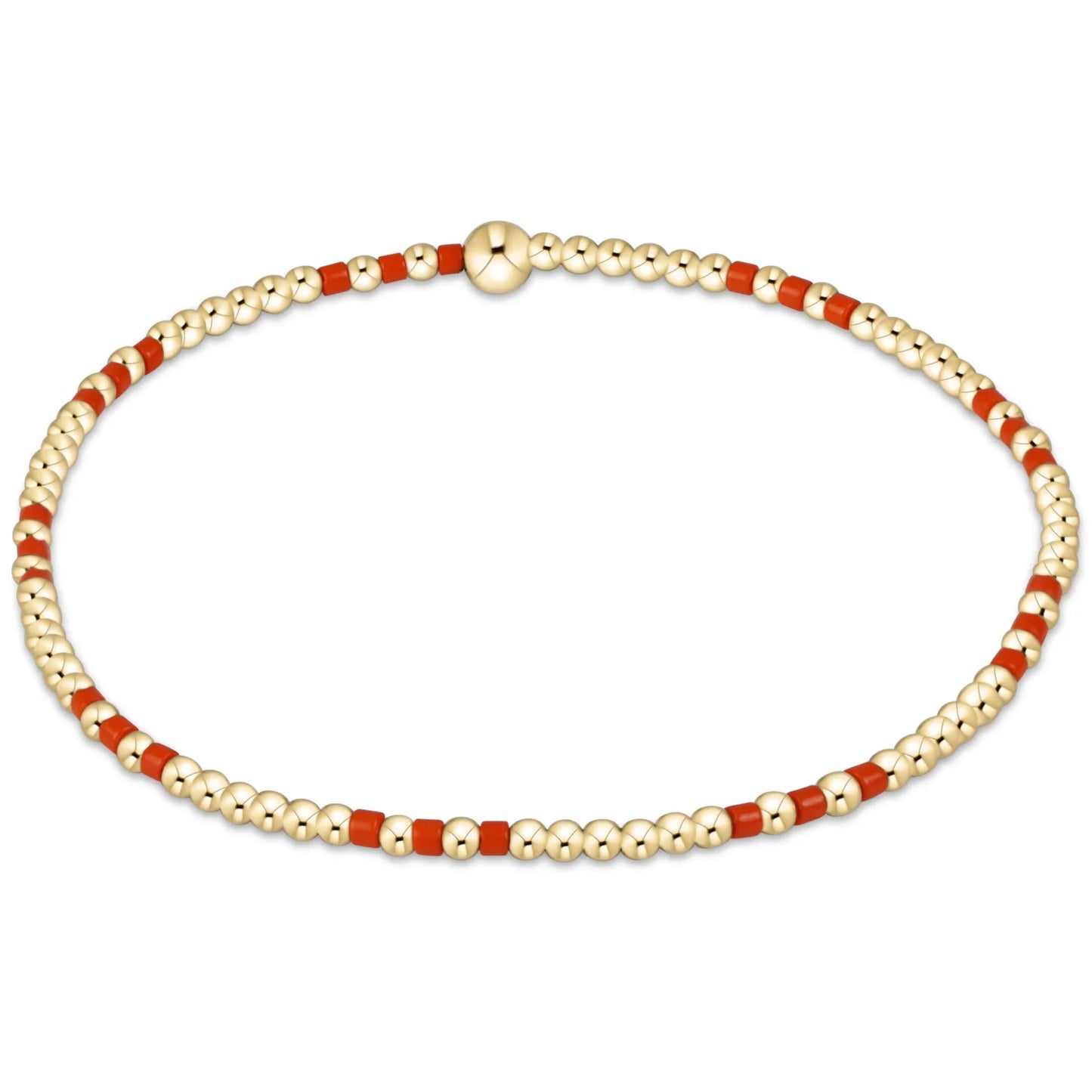 Gameday Hope Joy Pattern 2mm Bead Bracelet