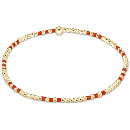 Gameday Hope Joy Pattern 2mm Bead Bracelet